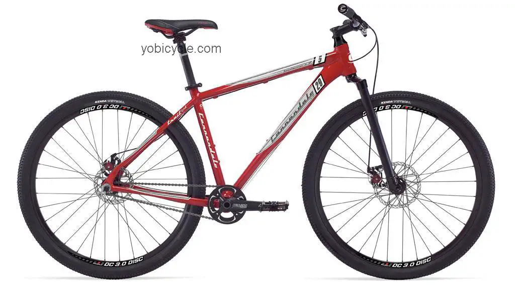 Cannondale  29er 5 Technical data and specifications