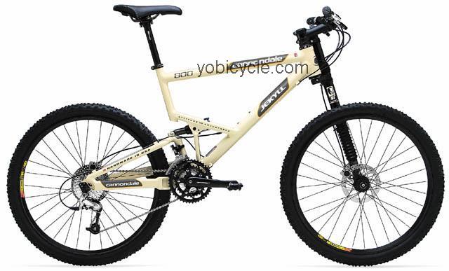 Cannondale Jekyll 800 2002 comparison online with competitors