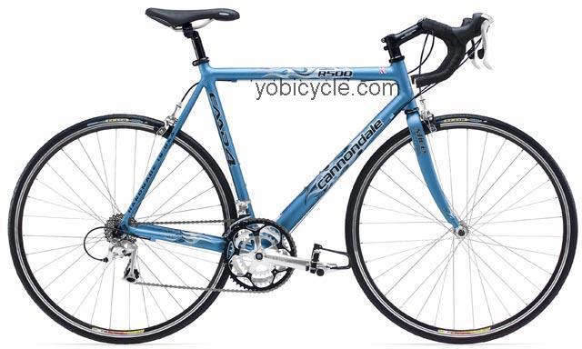 Cannondale R500 Triple 2004 comparison online with competitors