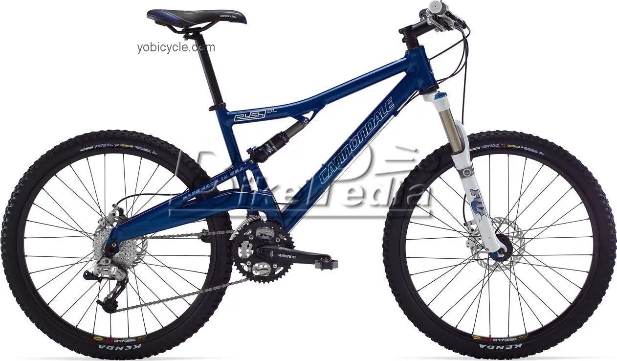 Cannondale  Rush 6 Technical data and specifications