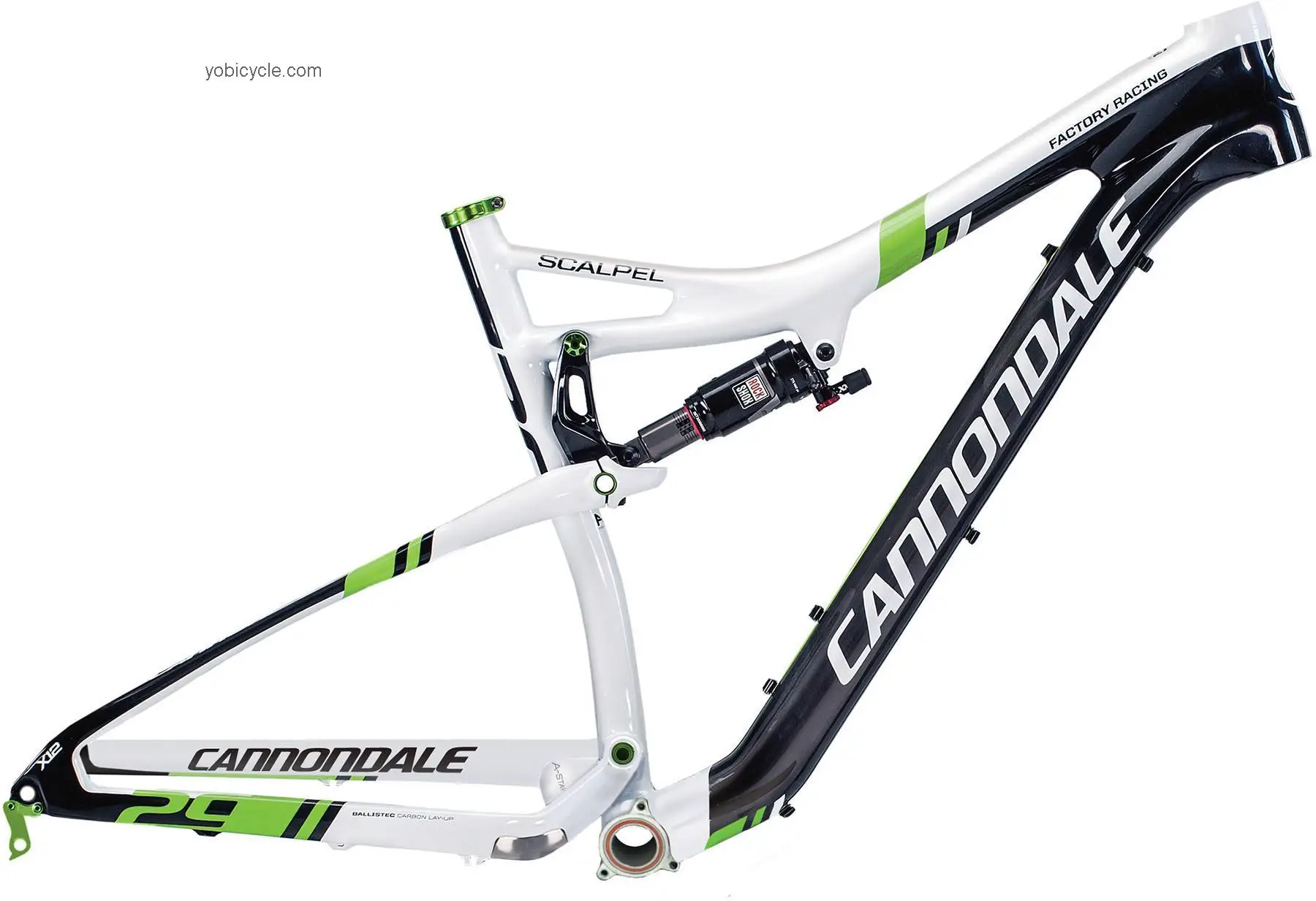 Cannondale  SCALPEL CARBON FRAMESET Technical data and specifications