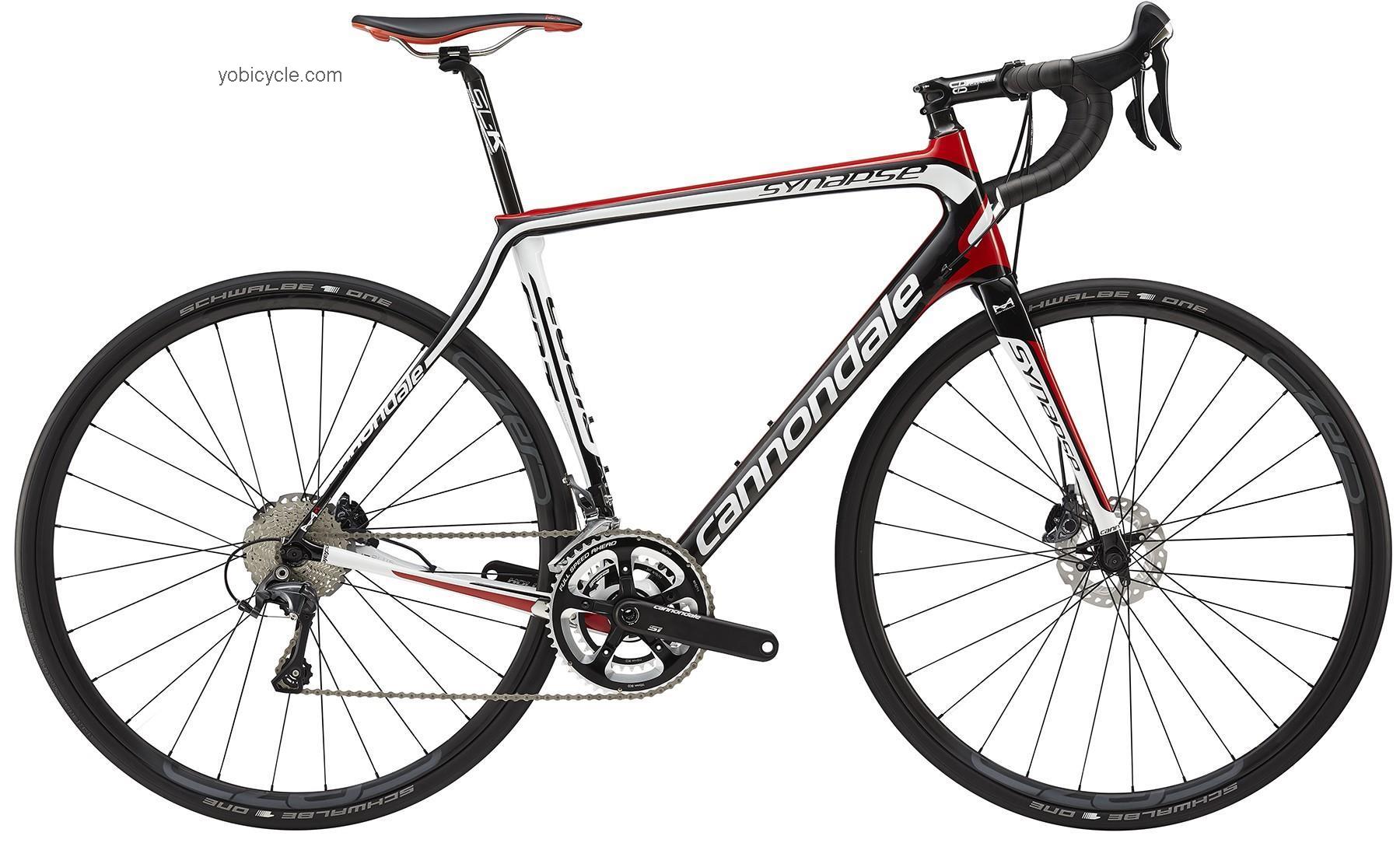 Cannondale SYNAPSE HI-MOD ULTEGRA DISC 2015 comparison online with competitors