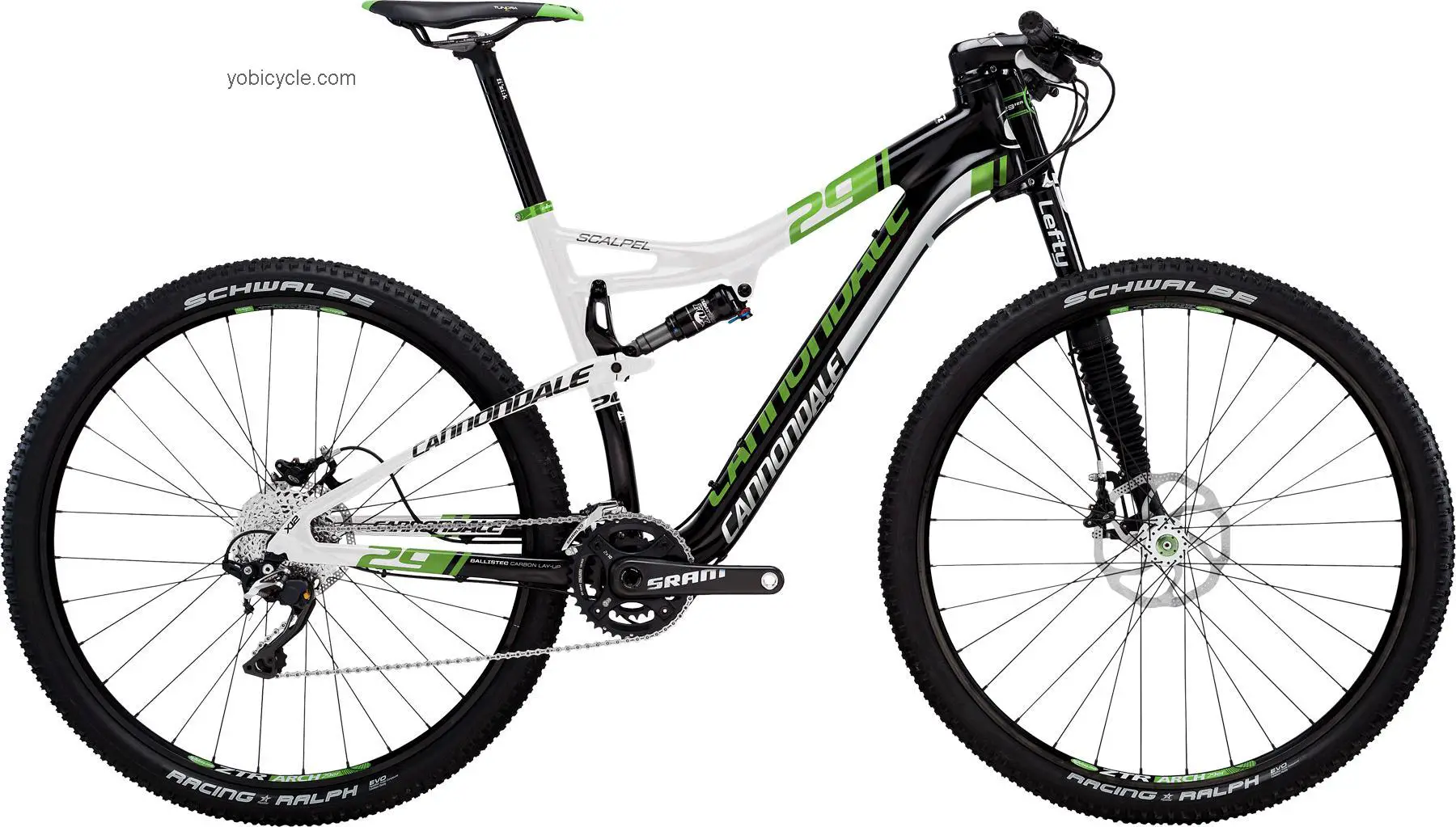 Cannondale  Scalpel 29er Carbon 2 Technical data and specifications