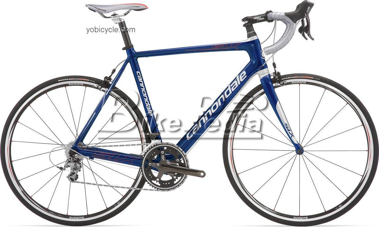 Cannondale Six Carbon 5 2009 comparison online with competitors