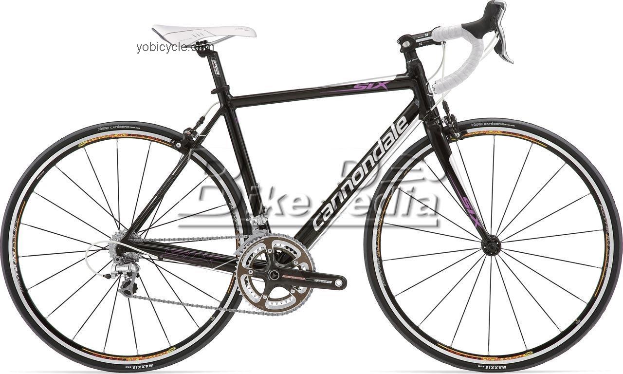 Cannondale Six Feminine 1 2009 comparison online with competitors