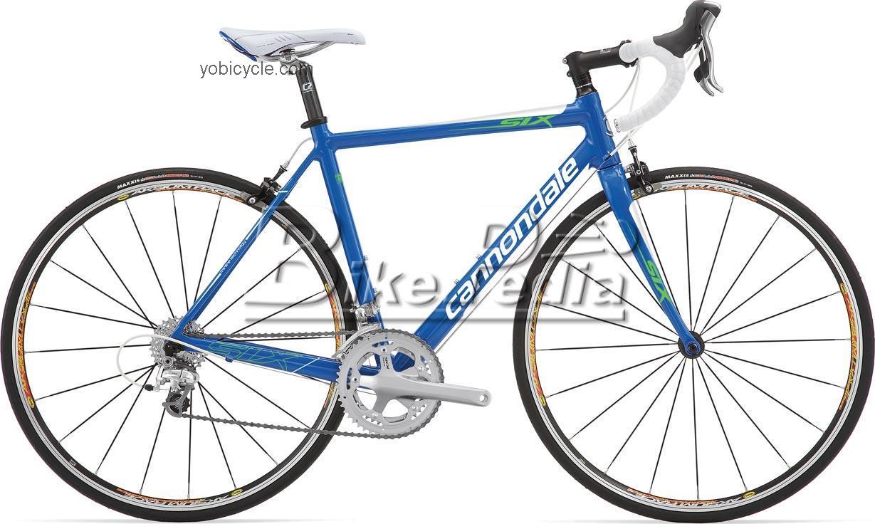 Cannondale Six Feminine 3 2009 comparison online with competitors