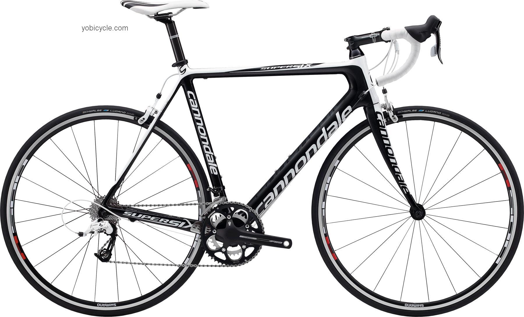 Cannondale Super Six 6 Apex 2012 comparison online with competitors