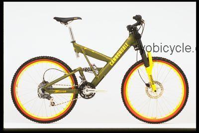 Cannondale Super V 2000 Freeride competitors and comparison tool online specs and performance