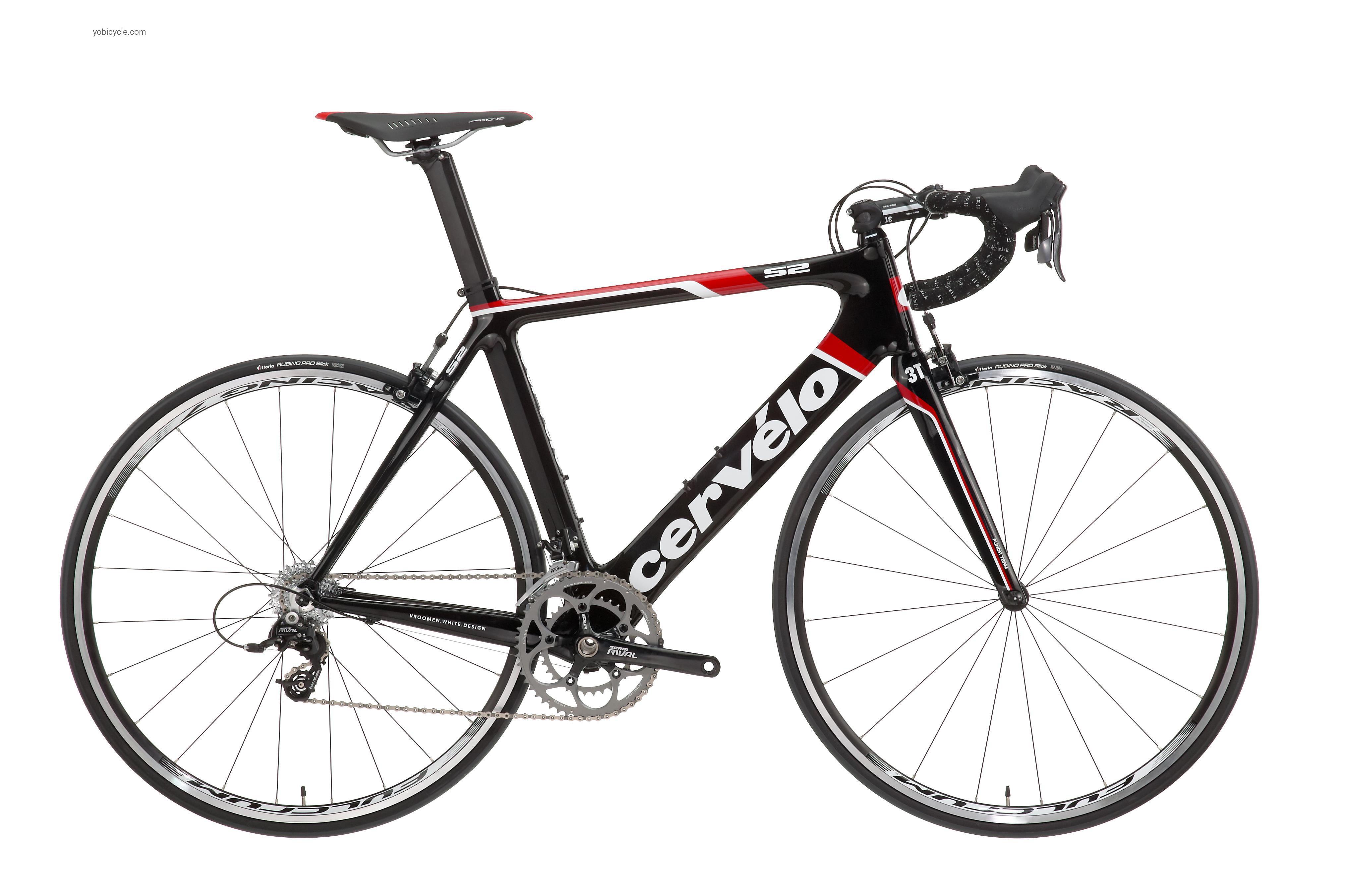 Cervelo S2 Rival 2011 comparison online with competitors