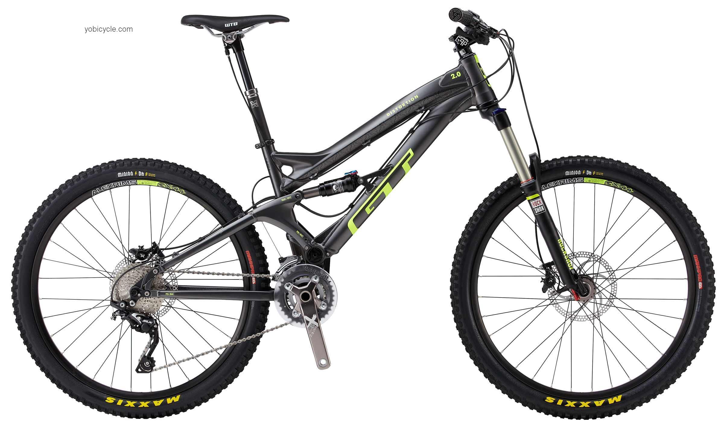 GT Bicycles Distortion 2.0 competitors and comparison tool online specs and performance