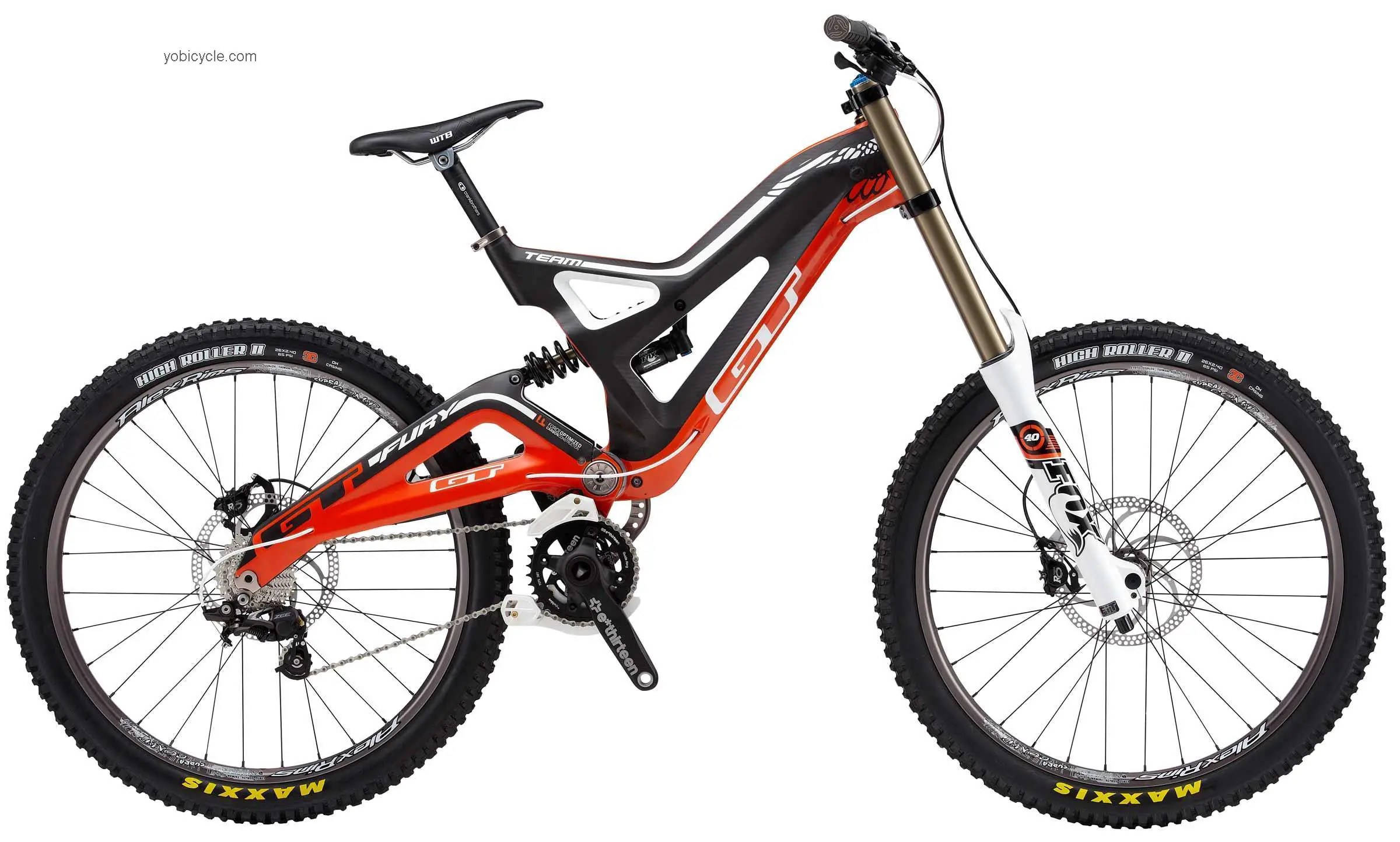 GT Bicycles Fury Team 2013 comparison online with competitors
