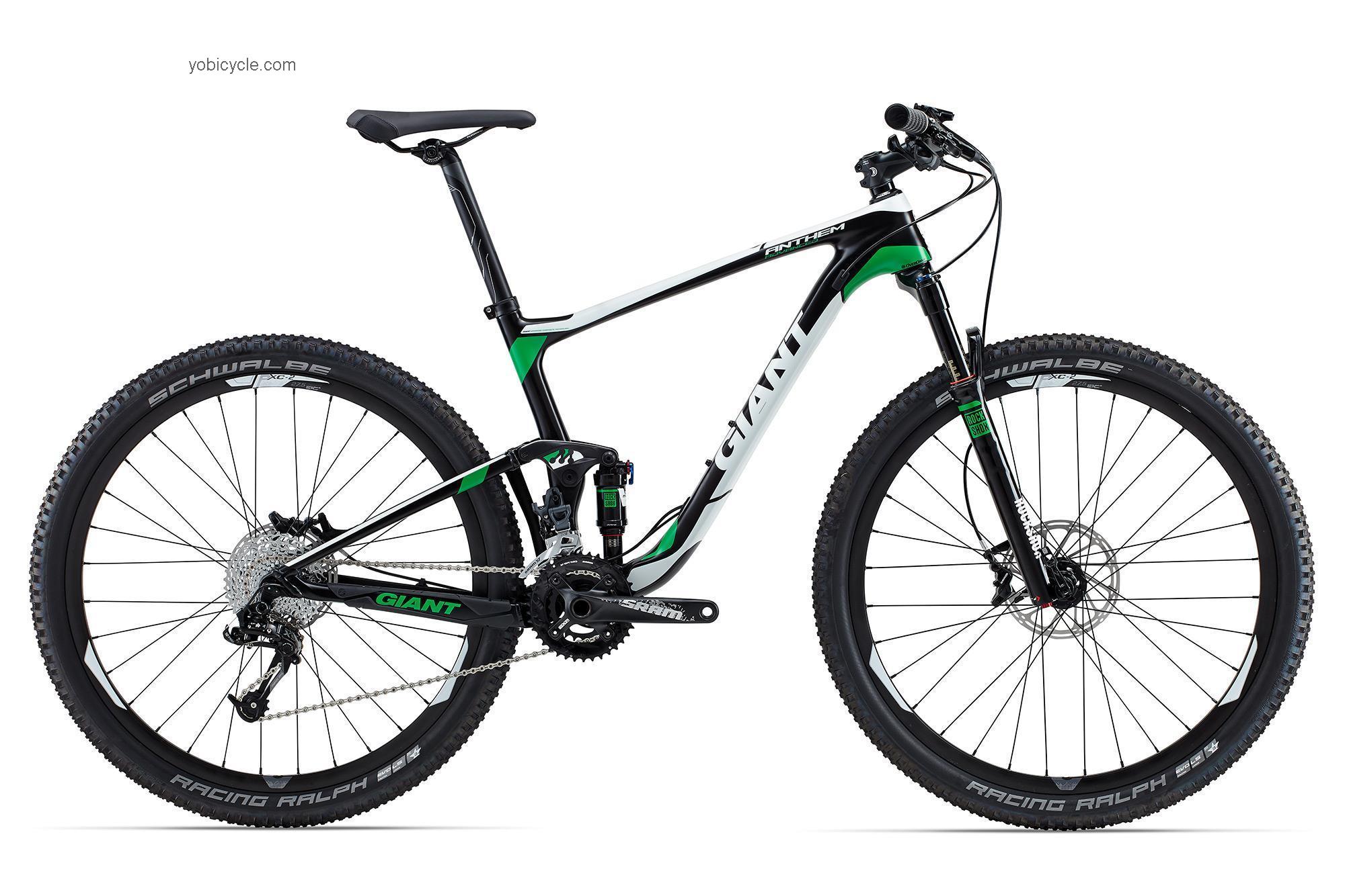 Giant  Anthem Advanced 27.5 2 Technical data and specifications