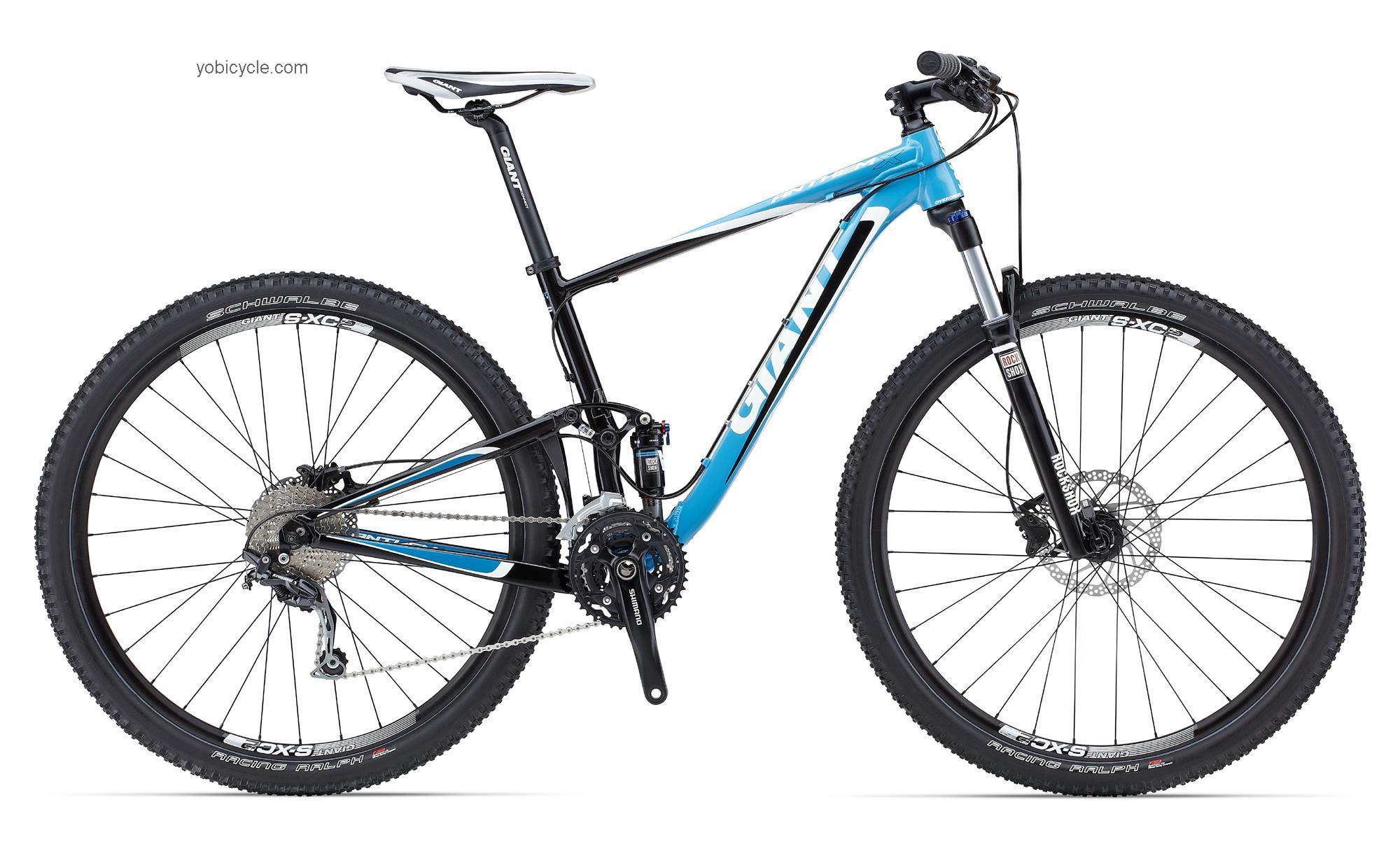 Giant Anthem X 29er 4 2013 comparison online with competitors