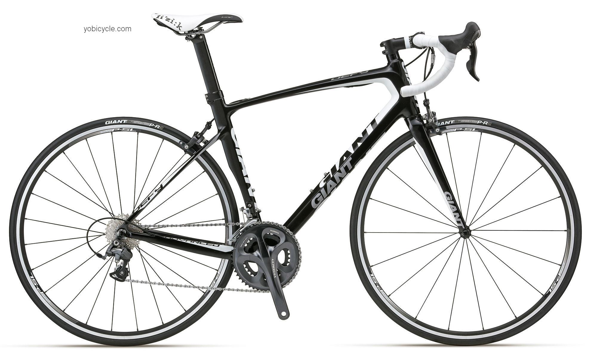 Giant Defy Advanced 2 2012 comparison online with competitors