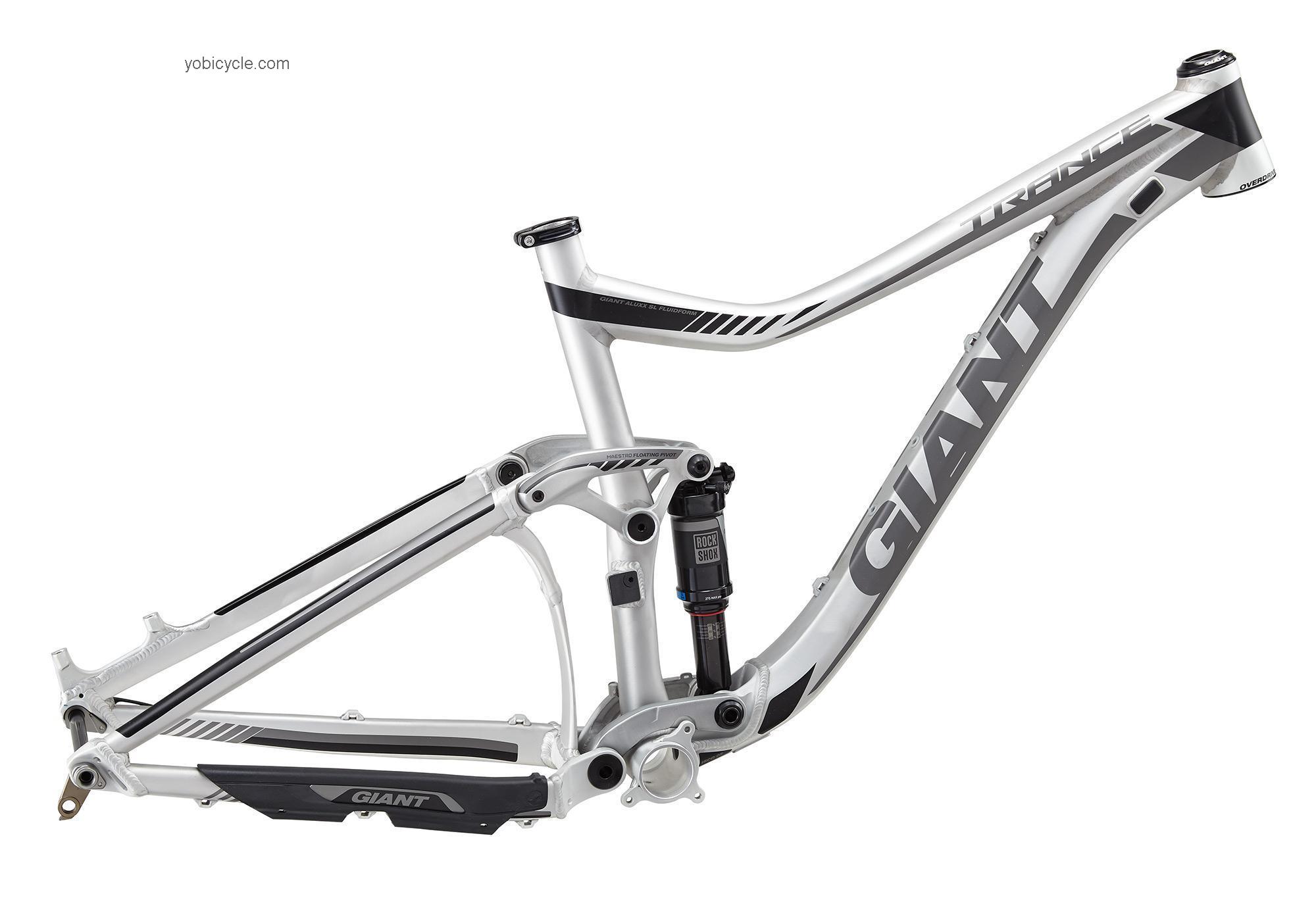 Giant  Trance 27.5 Frameset Technical data and specifications