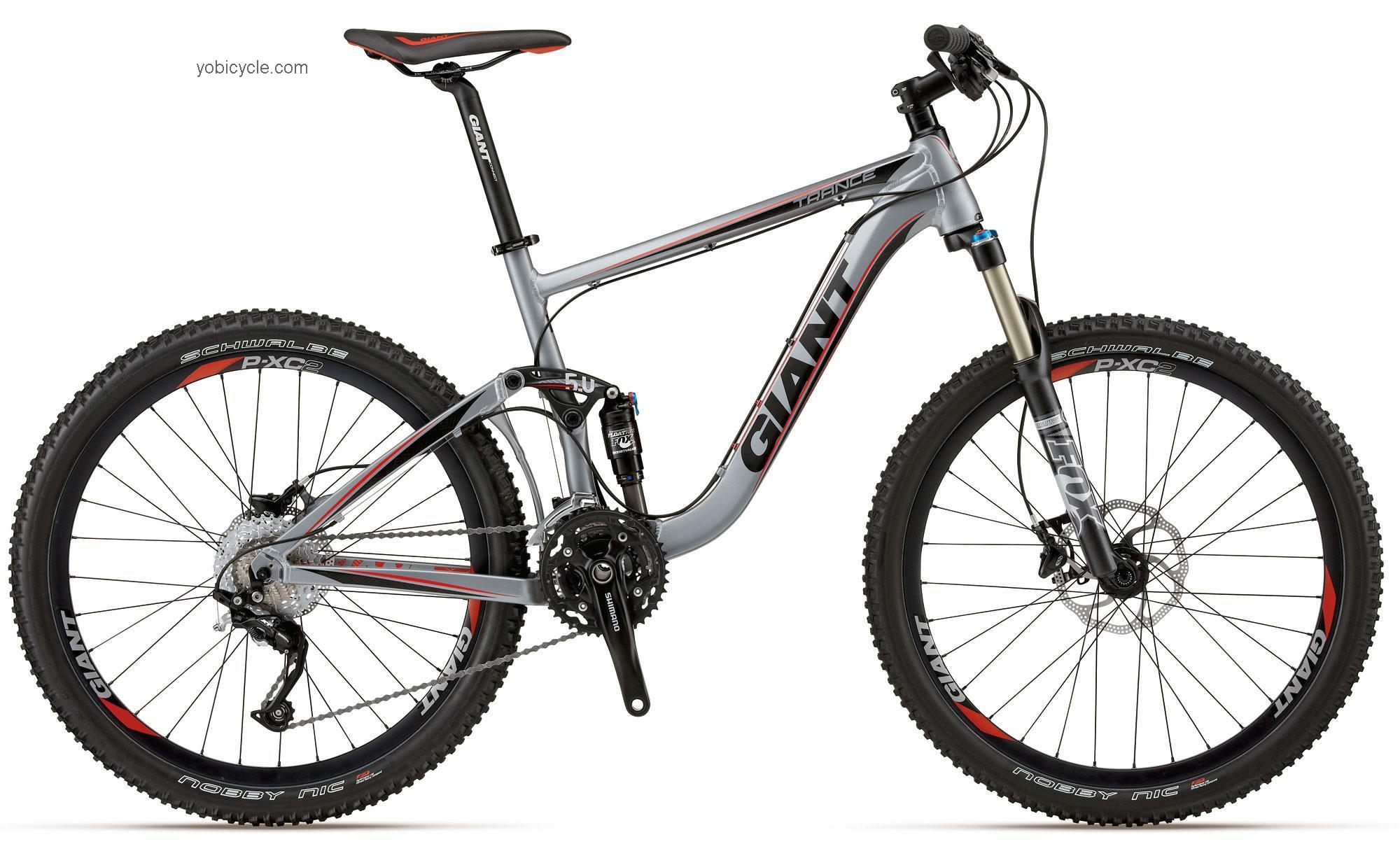 Giant Trance X 2 2012 comparison online with competitors