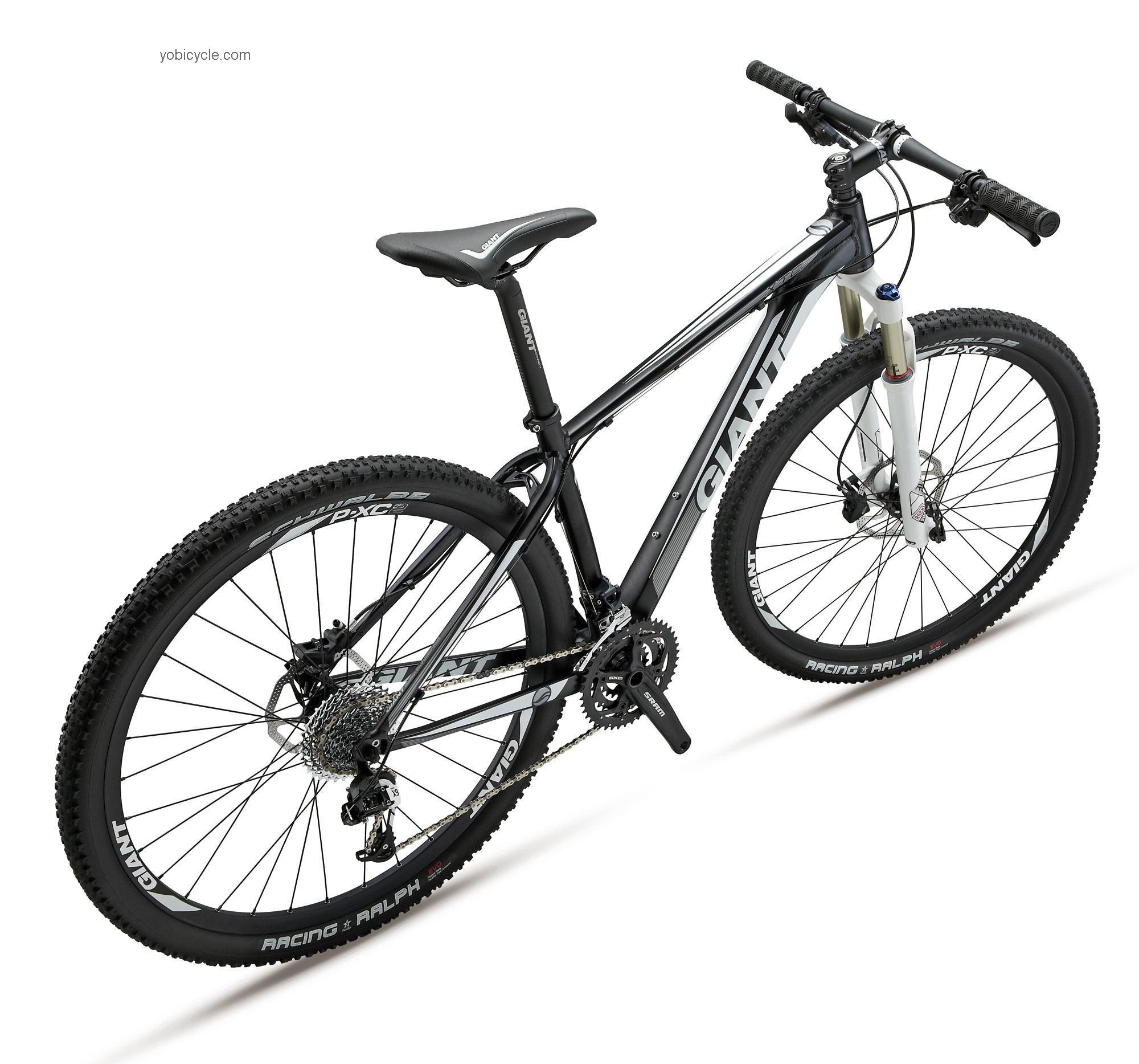 Giant XTC 29er 1 2012 comparison online with competitors
