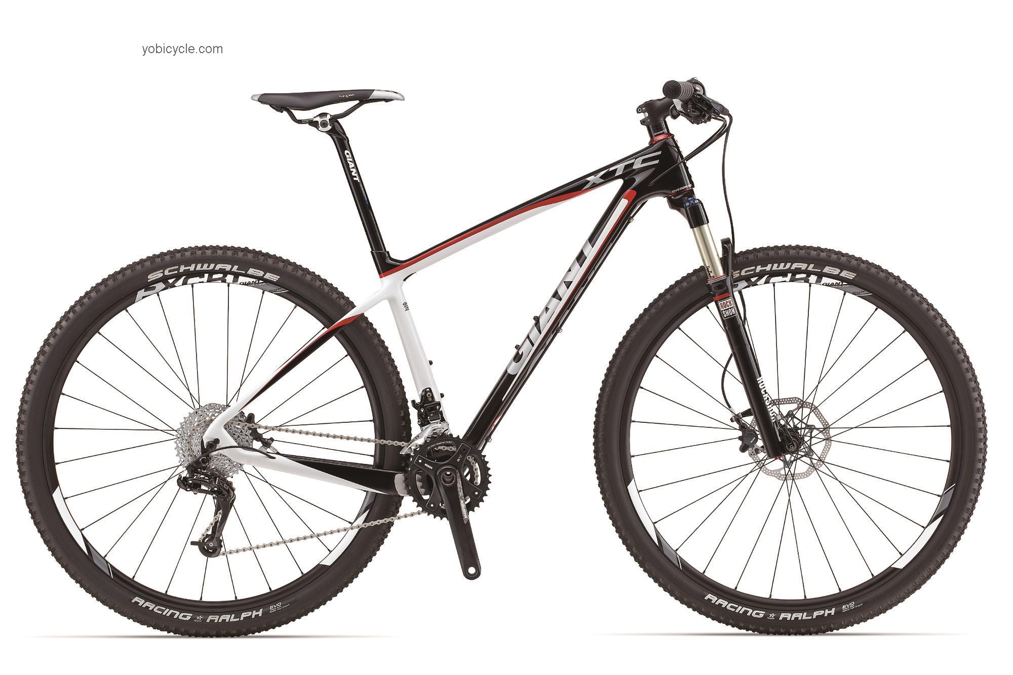 Giant XTC Advanced SL 29er 0 competitors and comparison tool online specs and performance