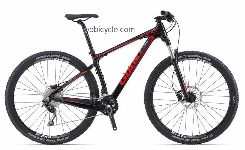 Giant  XtC Composite 29er 2 Technical data and specifications