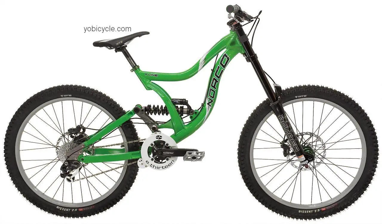 Norco  A-Line Technical data and specifications