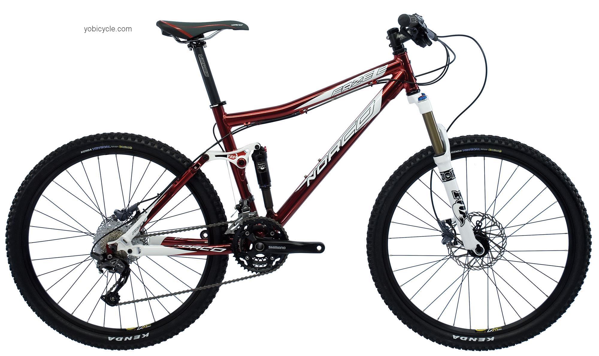 Norco FAZE 2 2011 comparison online with competitors