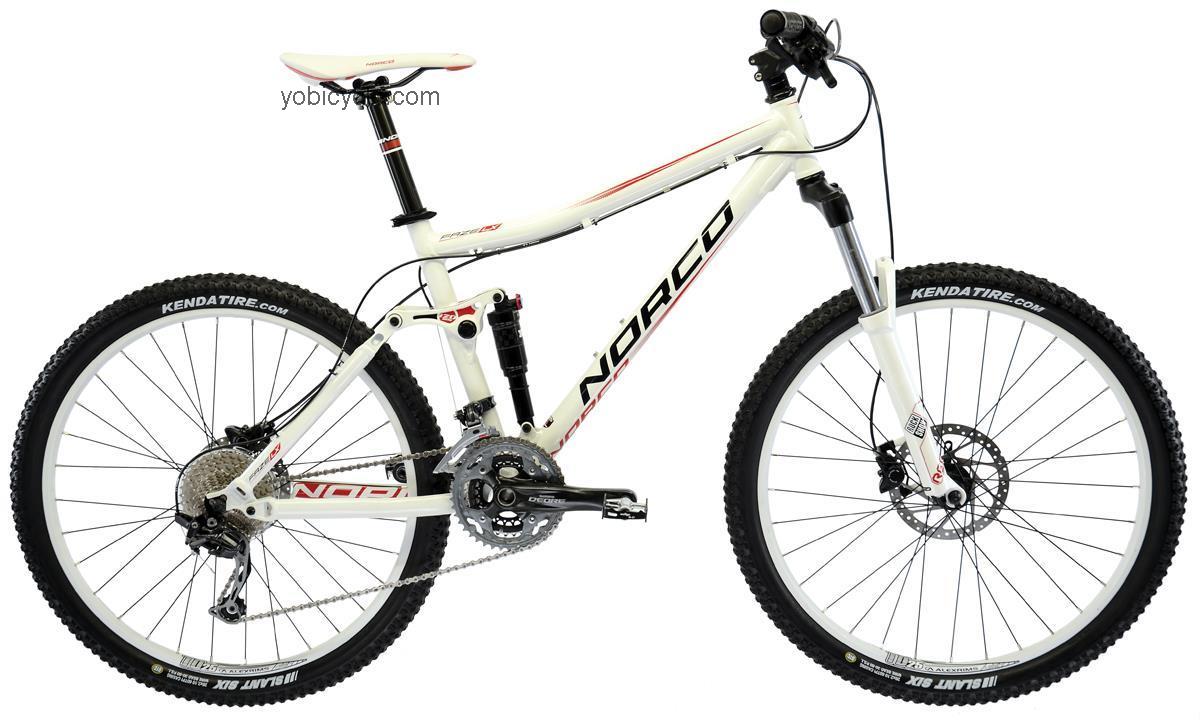 Norco  Faze LX Technical data and specifications