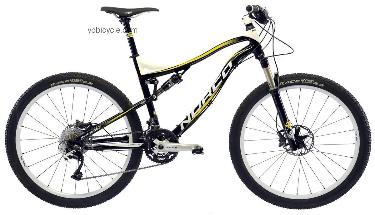 Norco Phaser 2 2012 comparison online with competitors