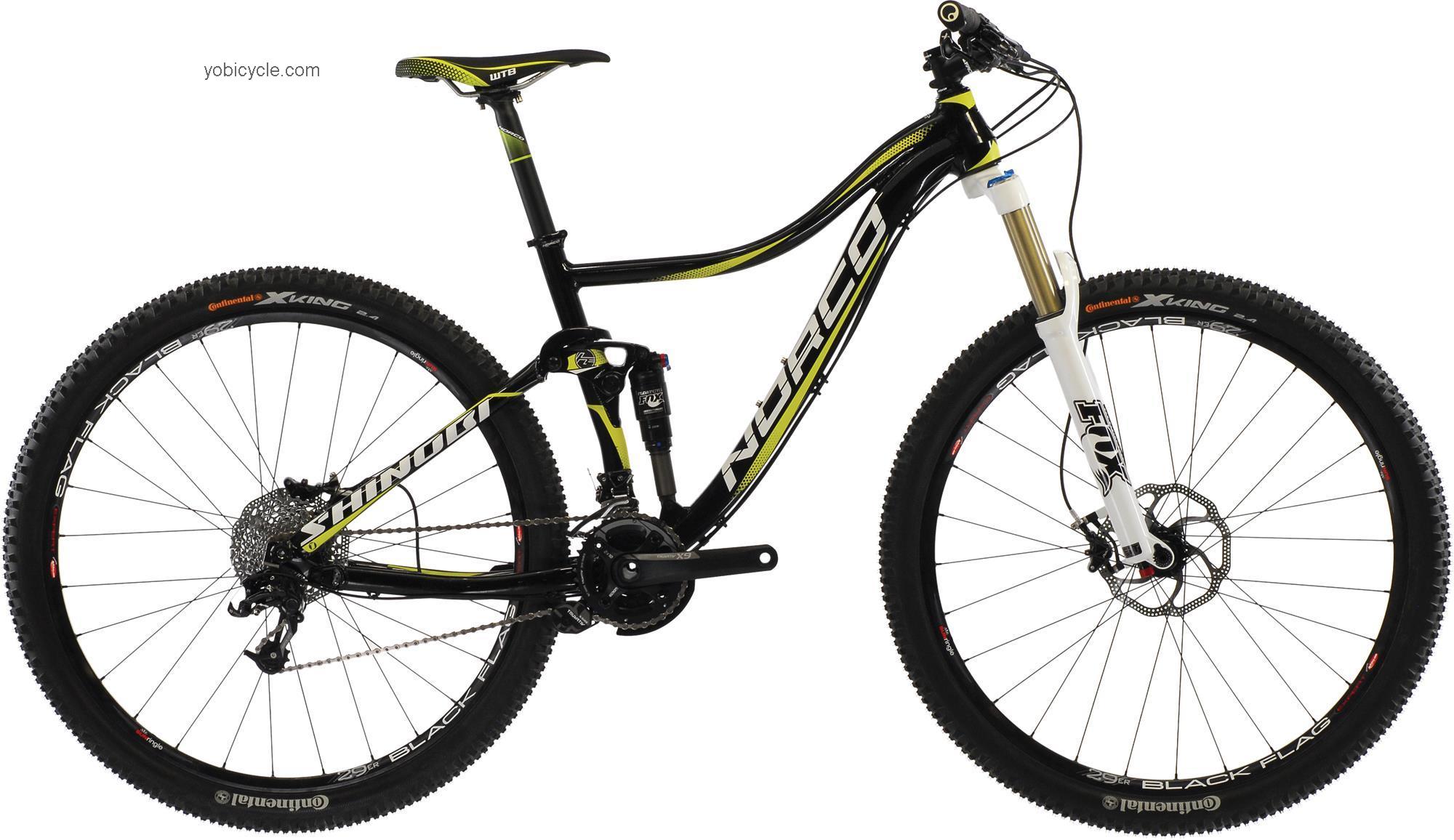 Norco Shinobi 1 2013 comparison online with competitors