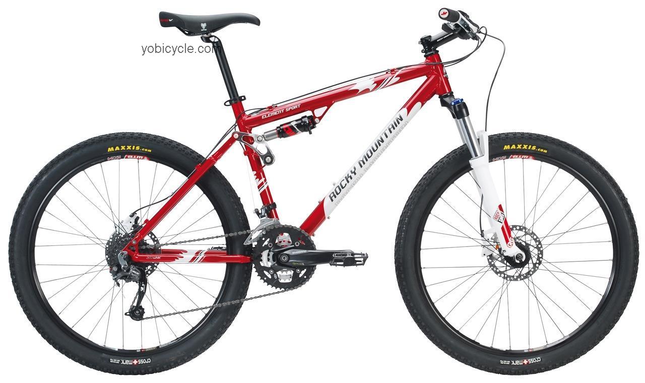 Rocky Mountain Element Sport 2011 comparison online with competitors