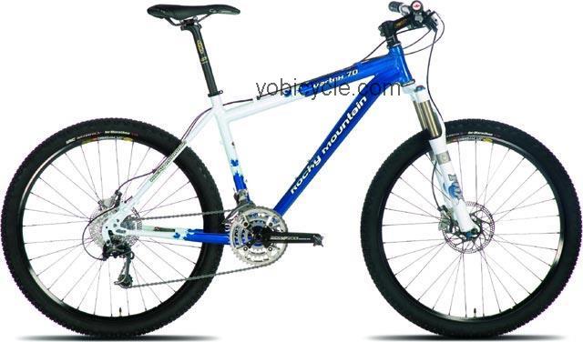 Rocky Mountain  Vertex 70 Technical data and specifications