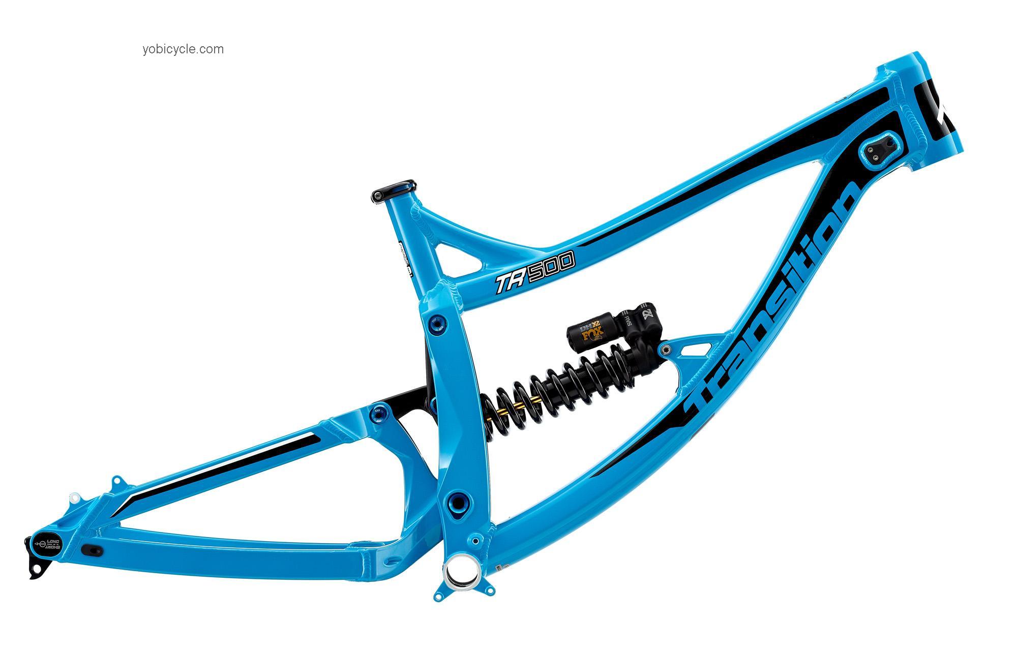 Transition  TR500 Frameset Technical data and specifications