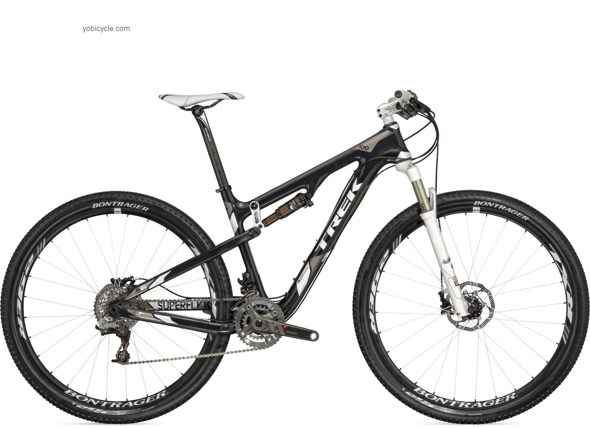 Trek Superfly 100 Pro 2012 comparison online with competitors