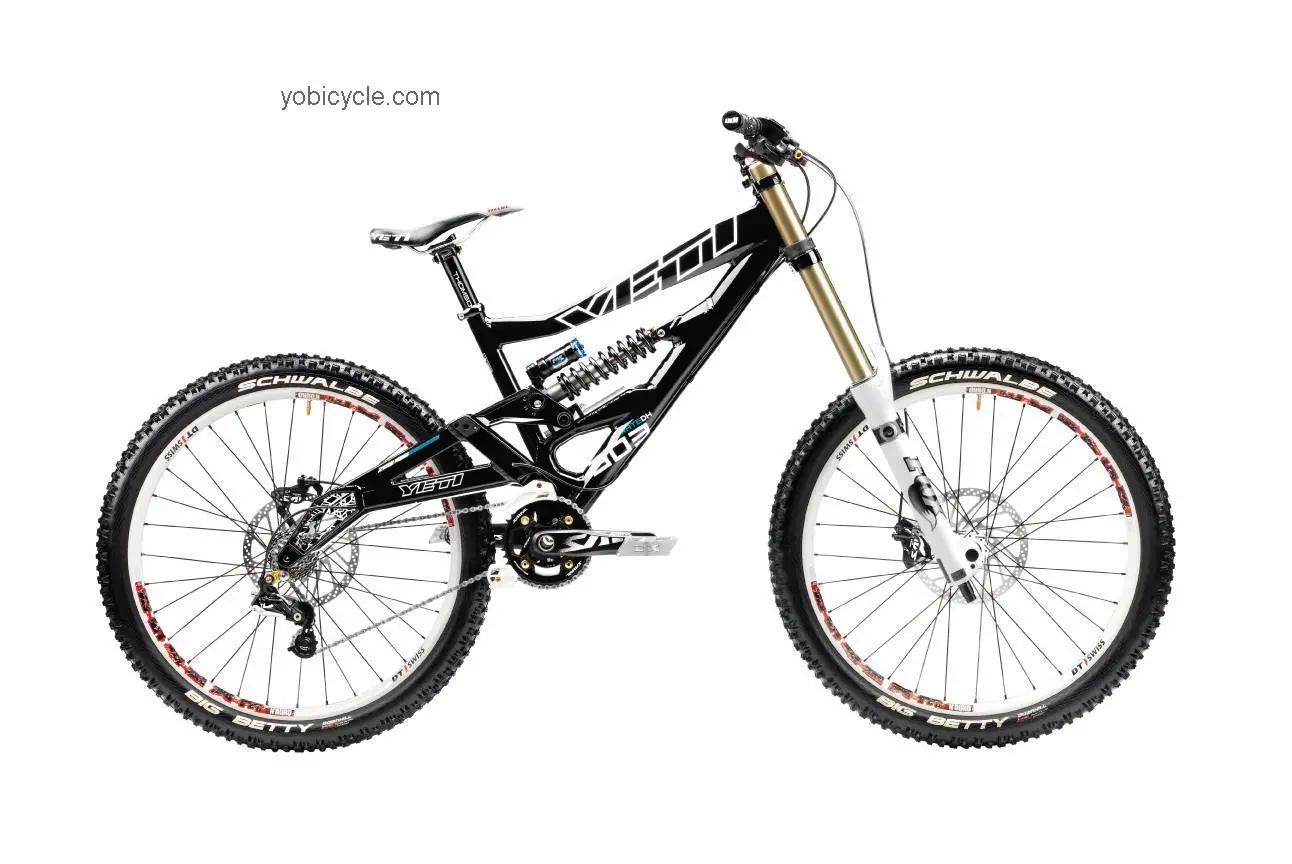 Yeti  303R DH tapered Technical data and specifications