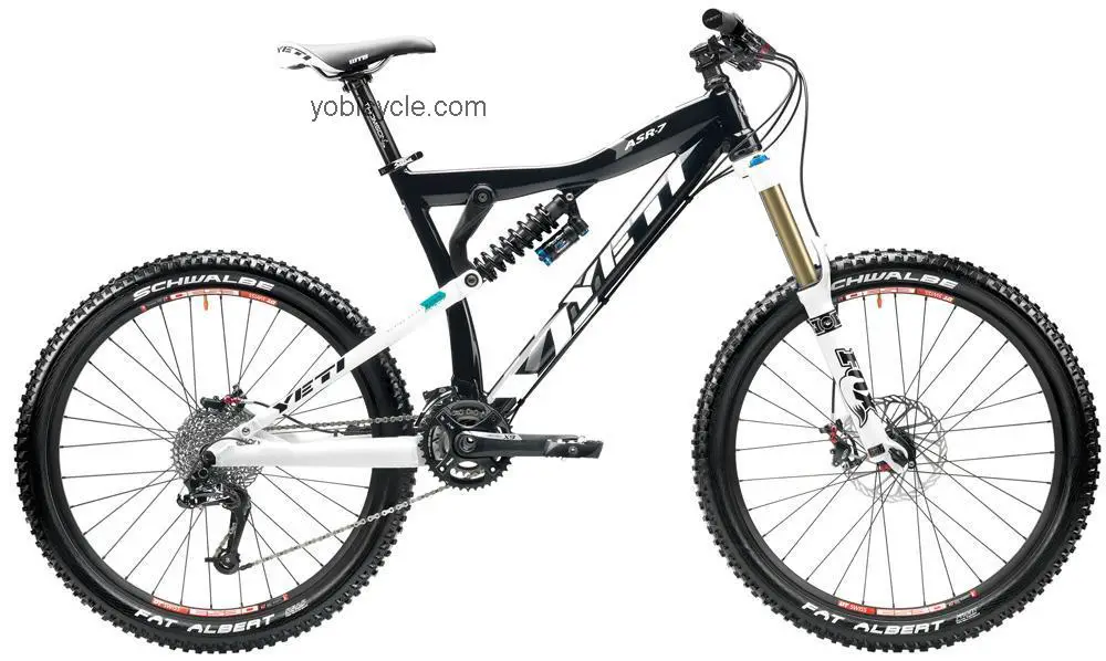 Yeti  ASR7 Enduro Technical data and specifications