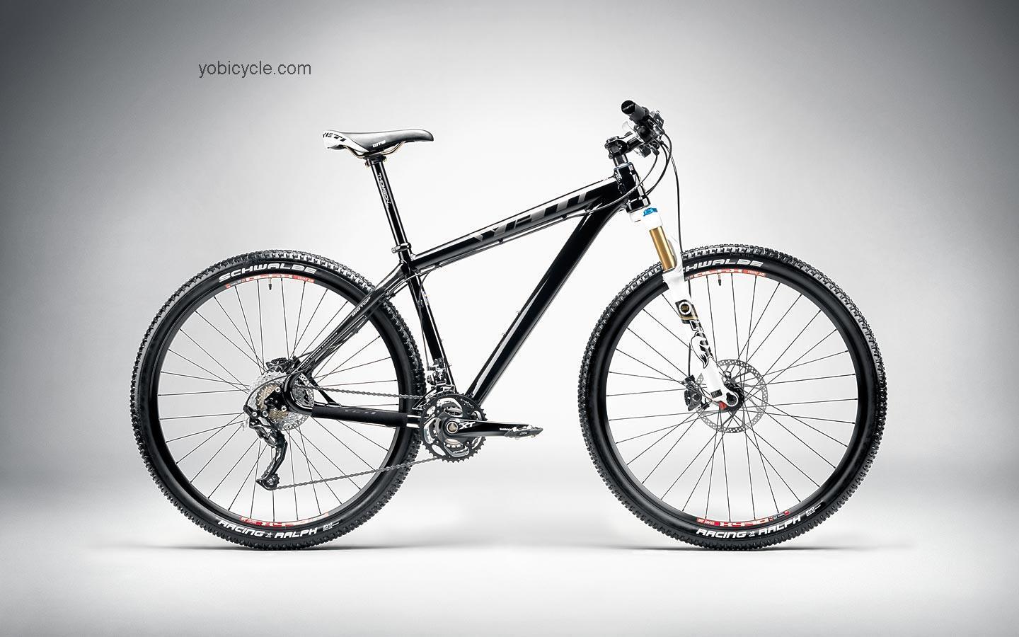 Yeti  Bigtop 29R Pro Technical data and specifications